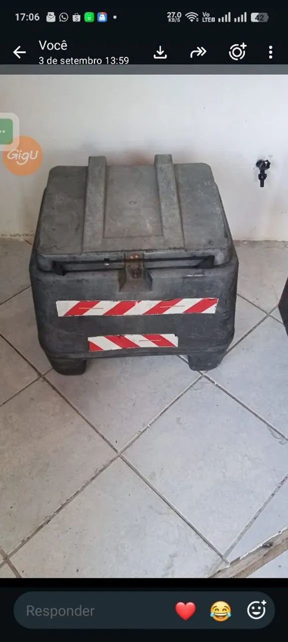 Baú para moto