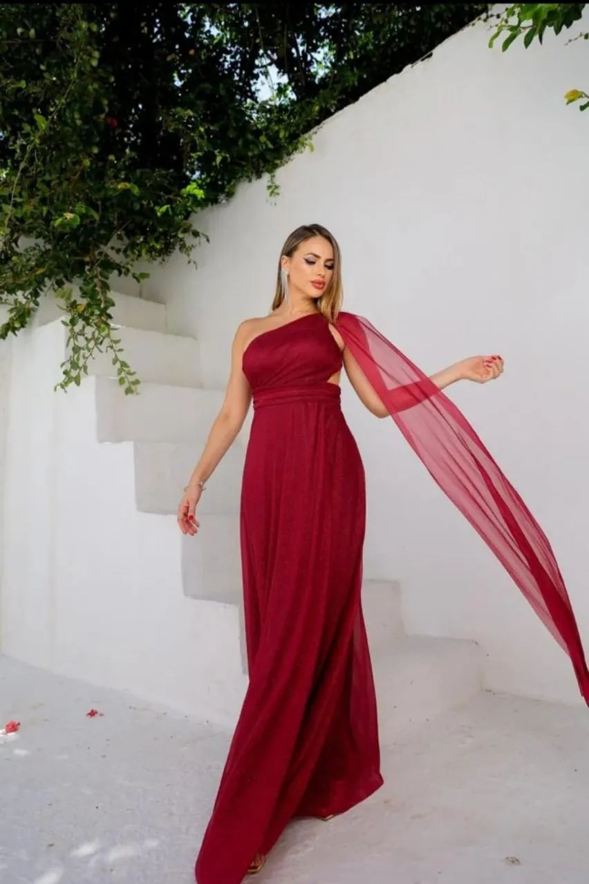 Vestido de Vesta em Tule com Brilho - Foto 2