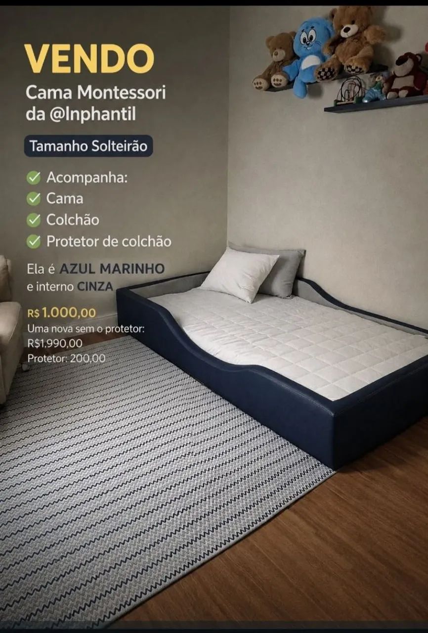 Cama Montessori da @Inphantil