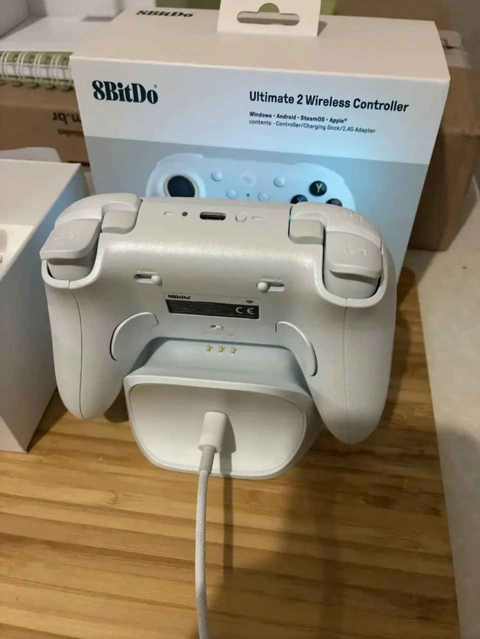 Controle 8bit do ultimate 2 gatilhos hall effect TMR- Bluetooth, PC e Android - Lacrado - Foto 4