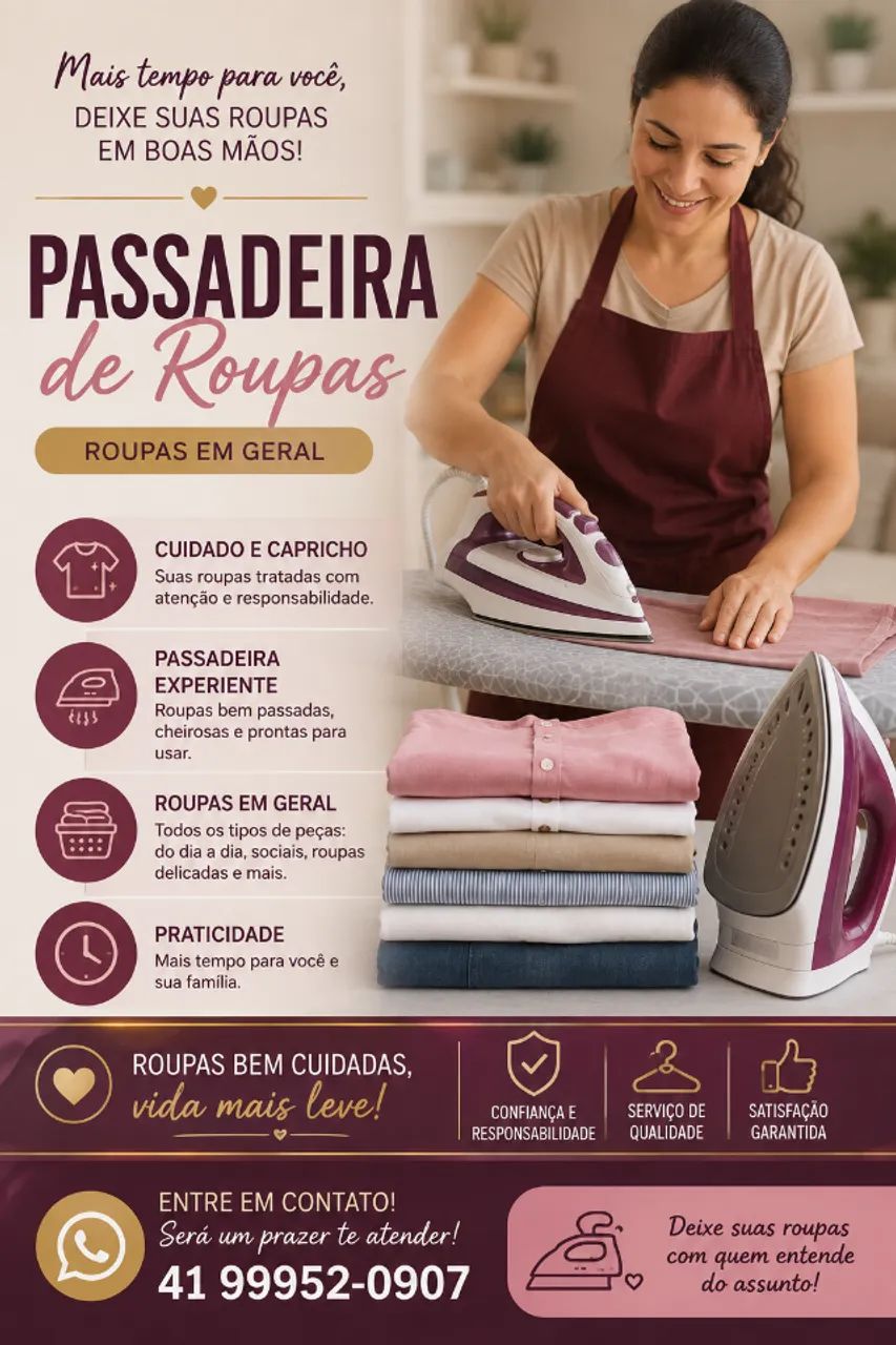 Passadeira de roupas