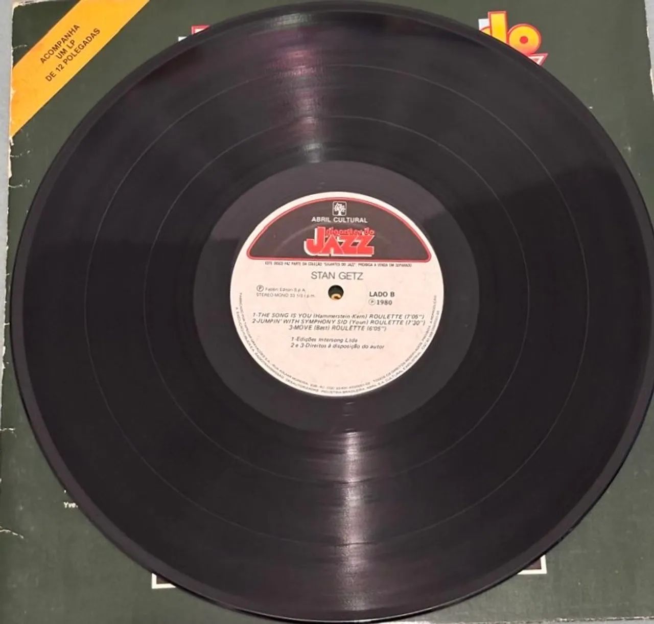 Stan Getz Gigantes do Jazz 1980 Lp Vinil - Foto 4