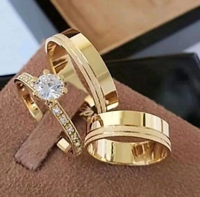 KIT DE ALIANÇAS NOIVADO E CASAMENTO  - Foto 5