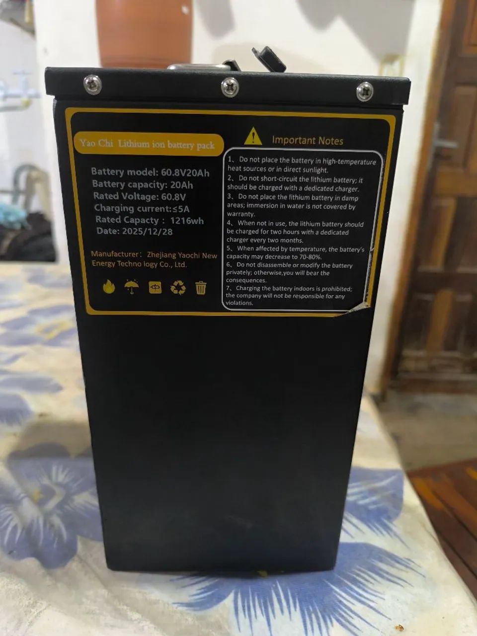 Bateria de lítio para scuter elétrica 20AH - Foto 5