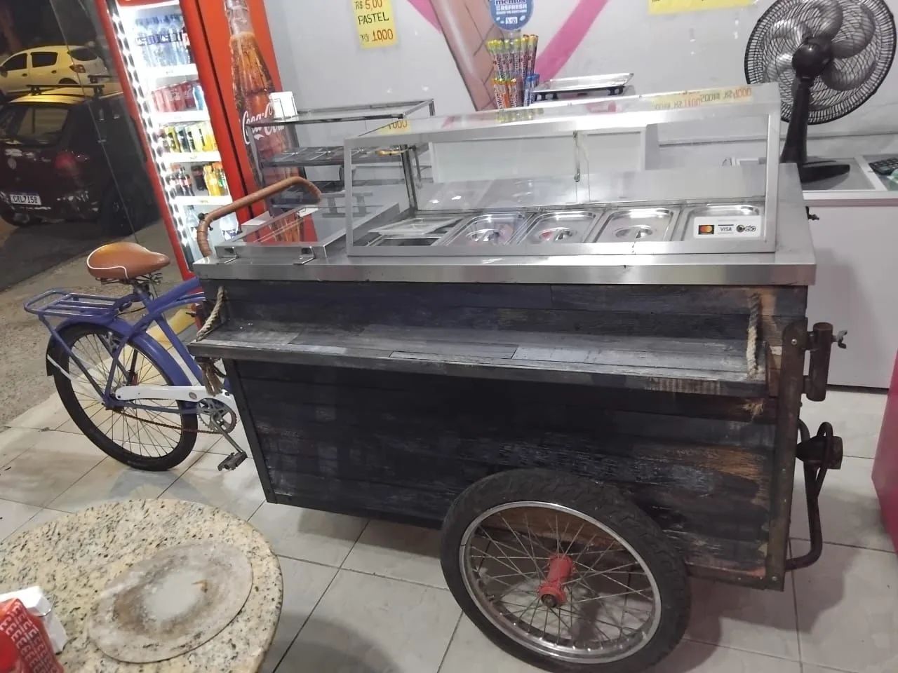 Carrinho rústico para Açaí e Sorvete - Foto 2