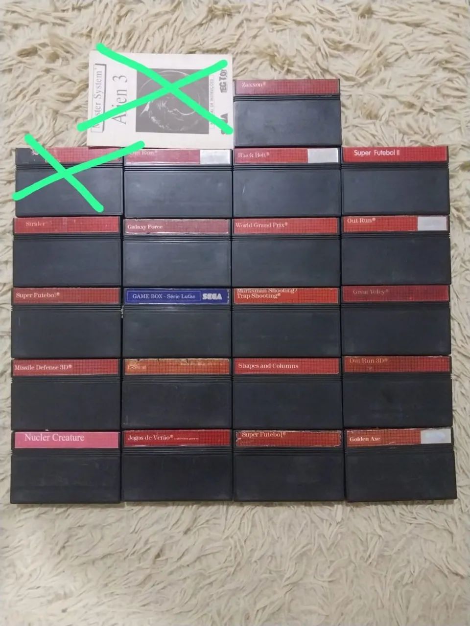 LOTE GAMES MASTER SYSTEM