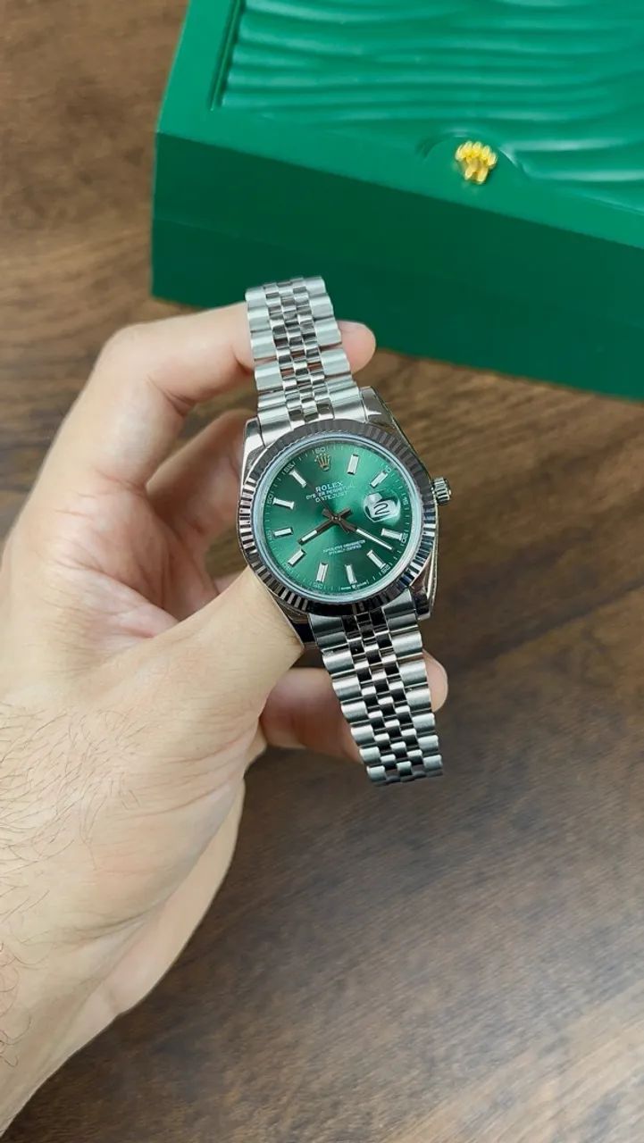 Relógio Rolex Datejust Mint Green  - Foto 3