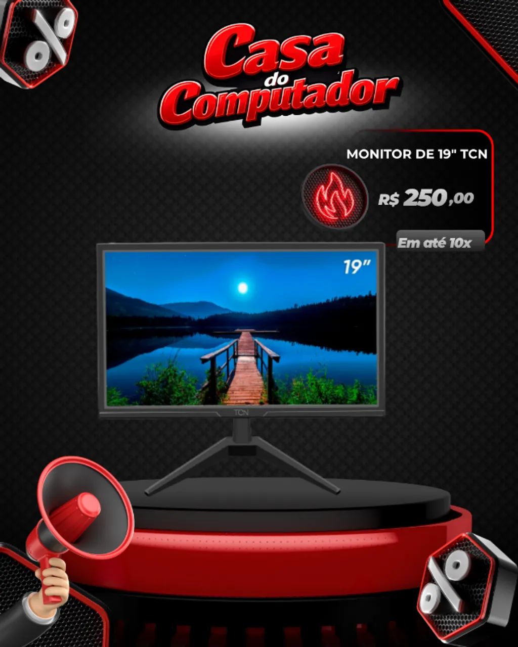 MONITOR DE 19" TCN