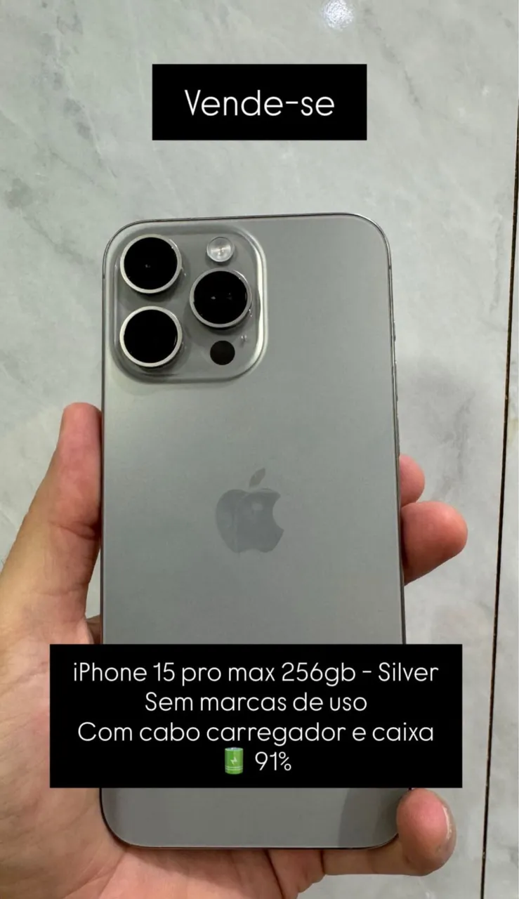Iphone 15 128GB todo original - Celulares e Smartphones - Jardim