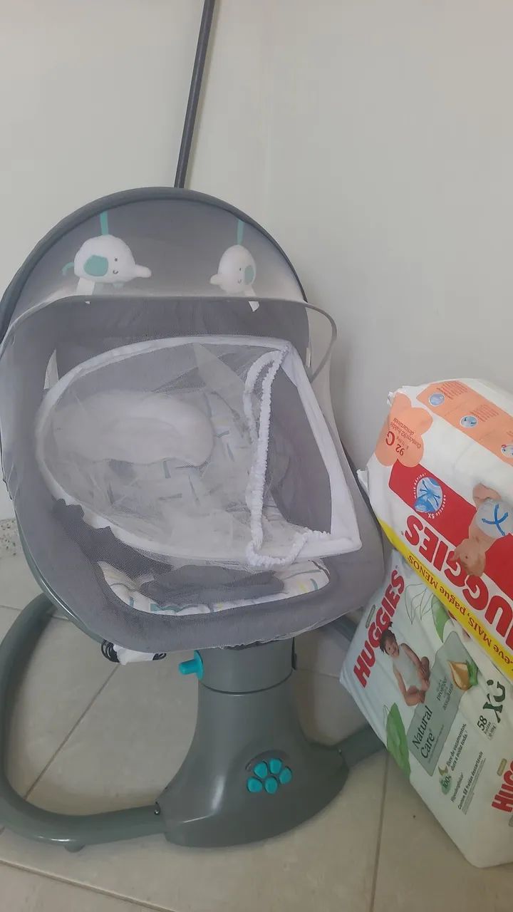 Cadeira  Balanço Automático com Timer e Música