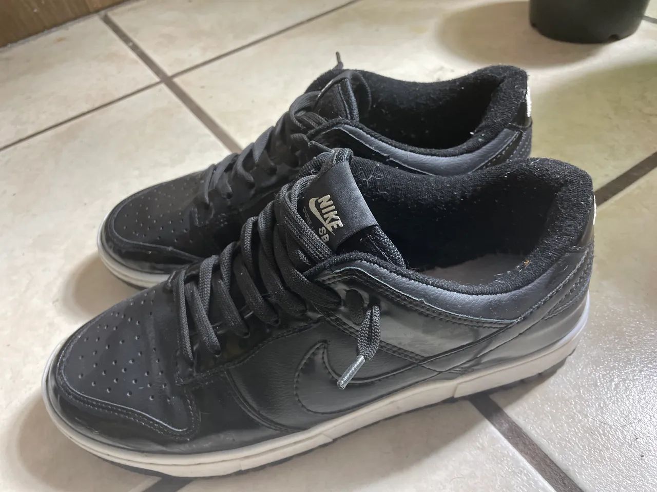 Tênis Nike Dunk Low Preto - Usado - Ótimo Custo-Benefício - Foto 2