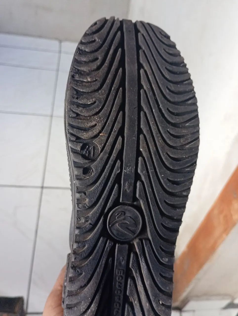 Bota cano longo de chuva  - Foto 4