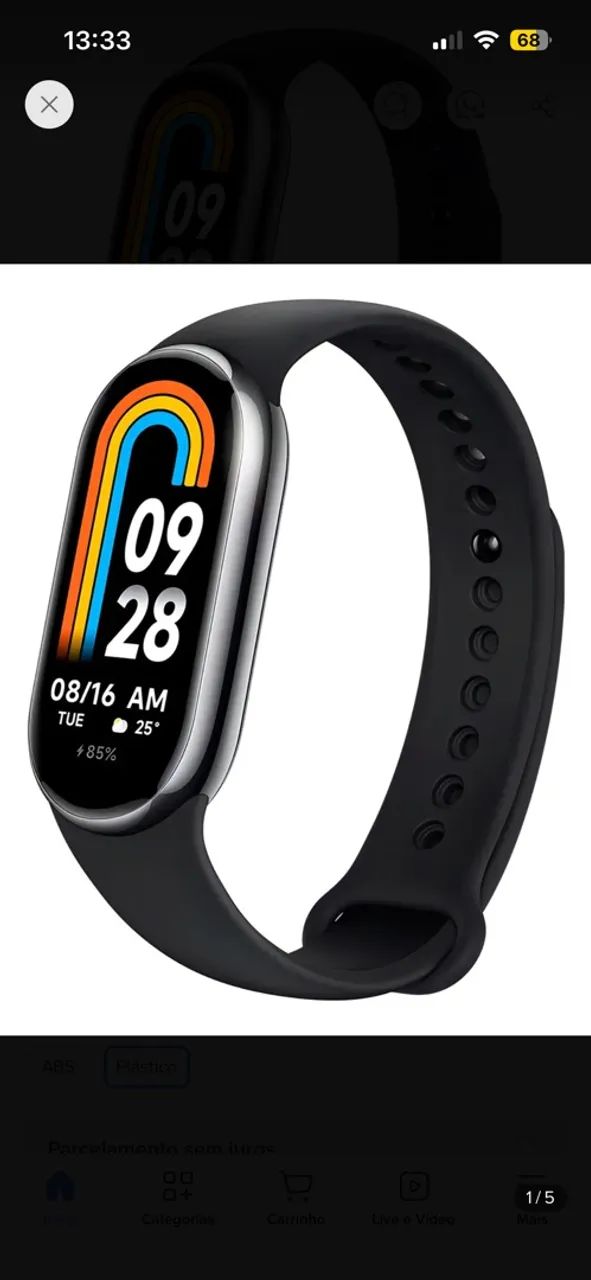 Relógio smart band 8 xiaomi