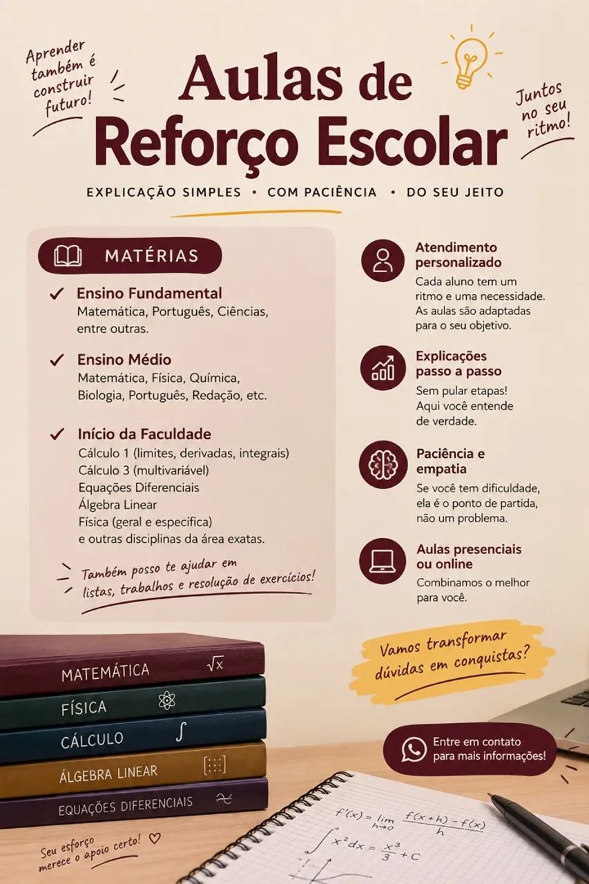Professora de reforço 