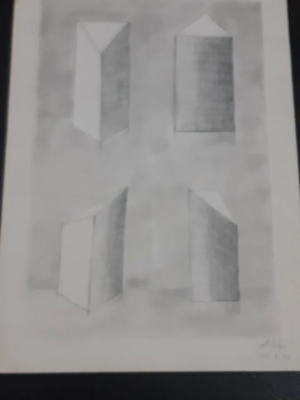 Desenho estudo grafite Volpi