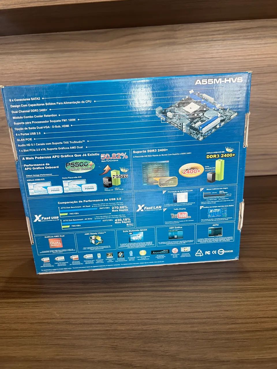 Placa mãe AsRock A55M-HVS  - Foto 2