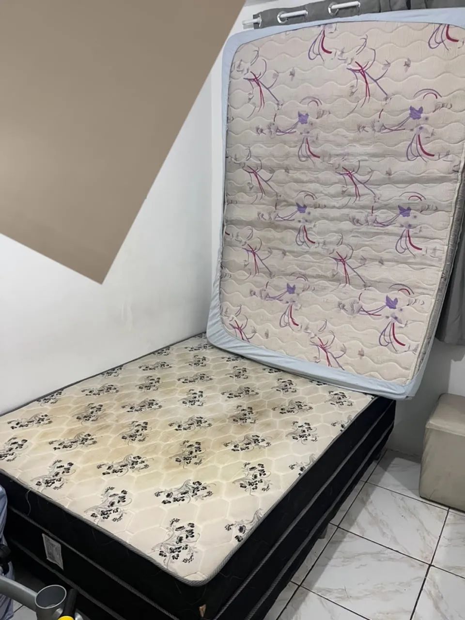 Cama Box Conjugado + Colchão Casal 