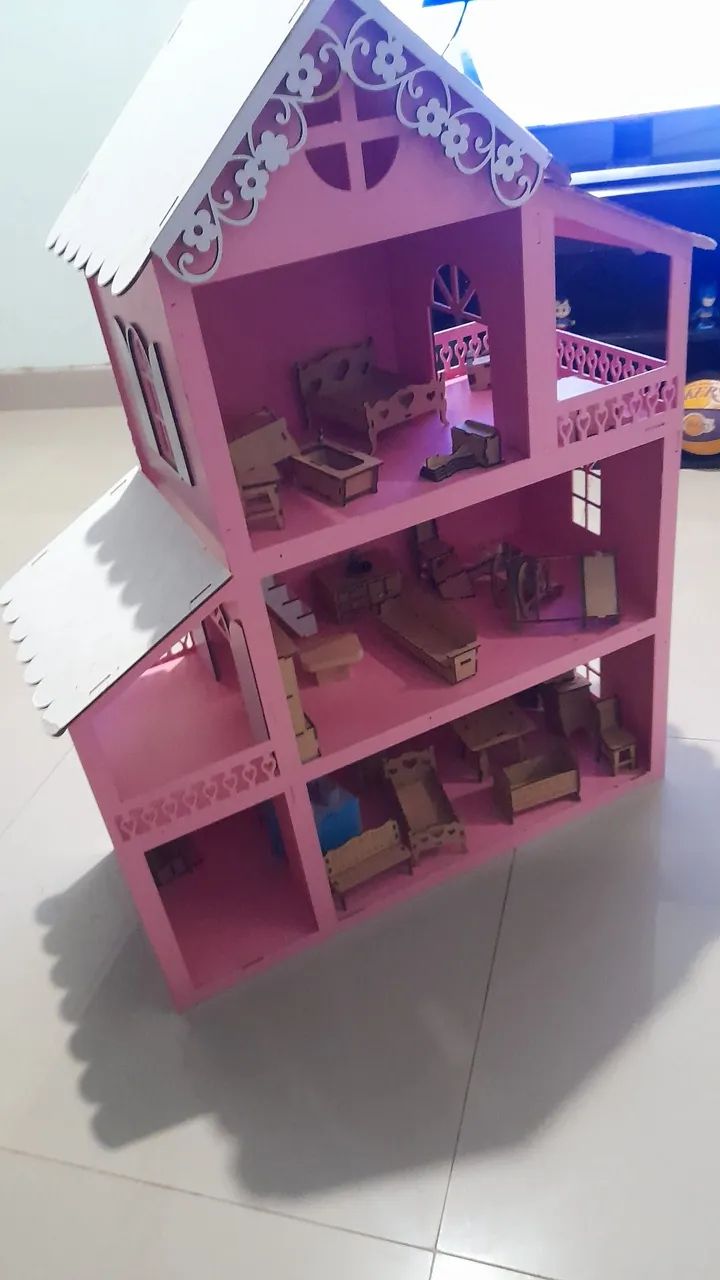 CASA DE BONECA ROSA  - Foto 3