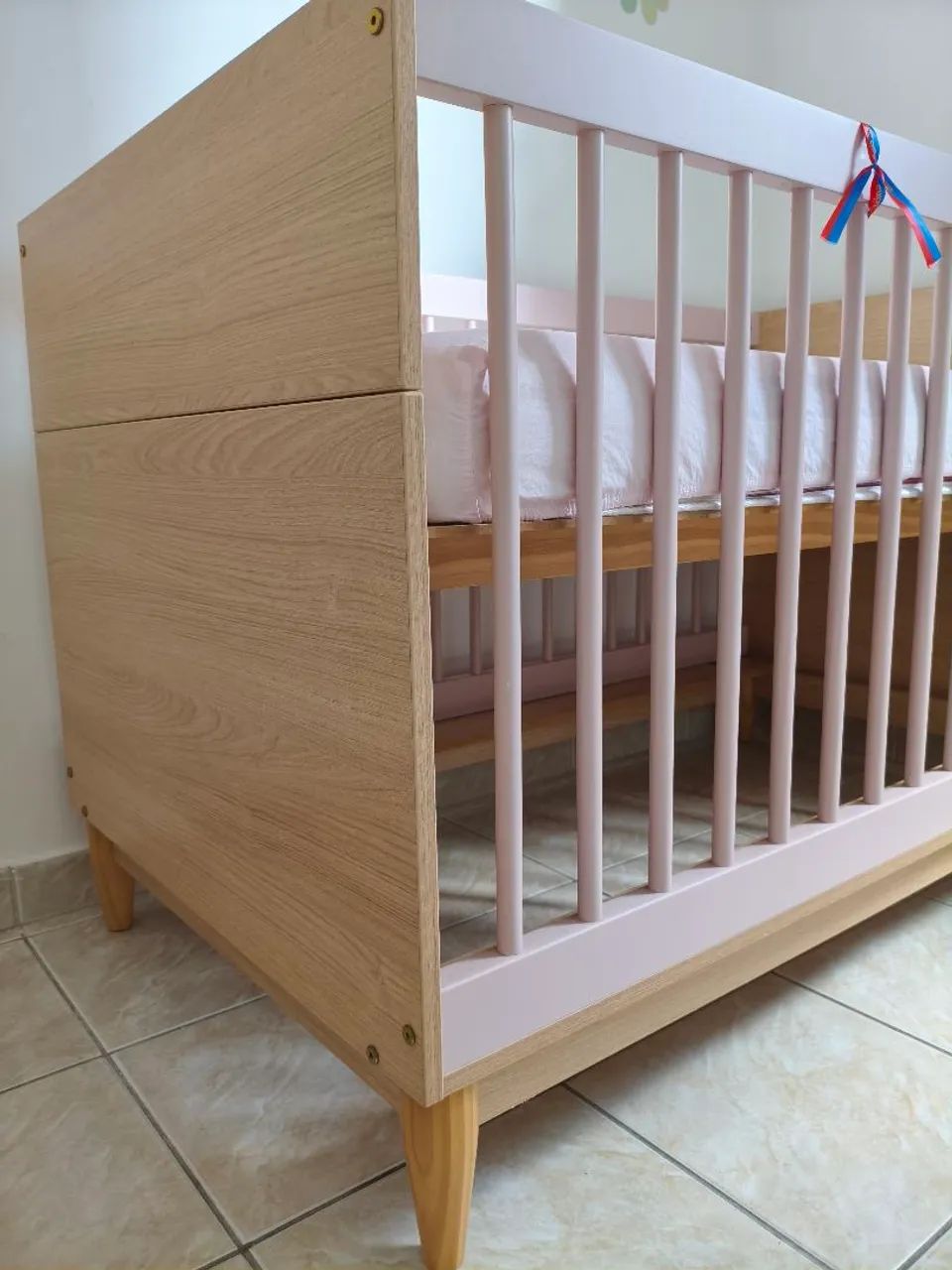 Kit quarto infantil com berço + cômoda + 3 nichos - Foto 3