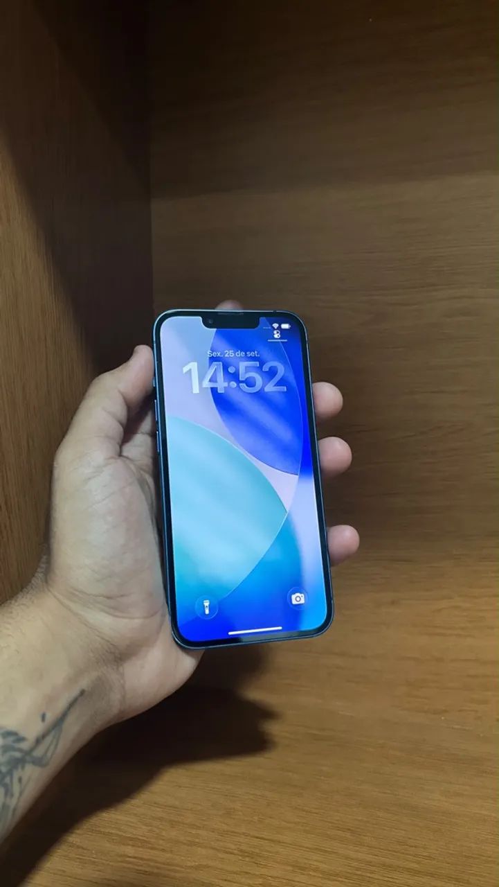 iPhone 13 128GB Azul - Bateria 84% - Com caixa e Cabo - Foto 5
