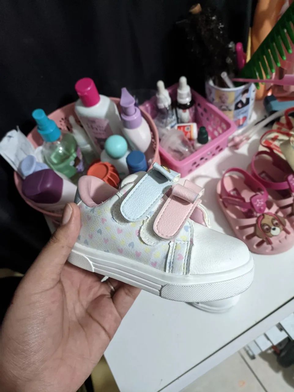 Tênis infantil branco - Foto 3