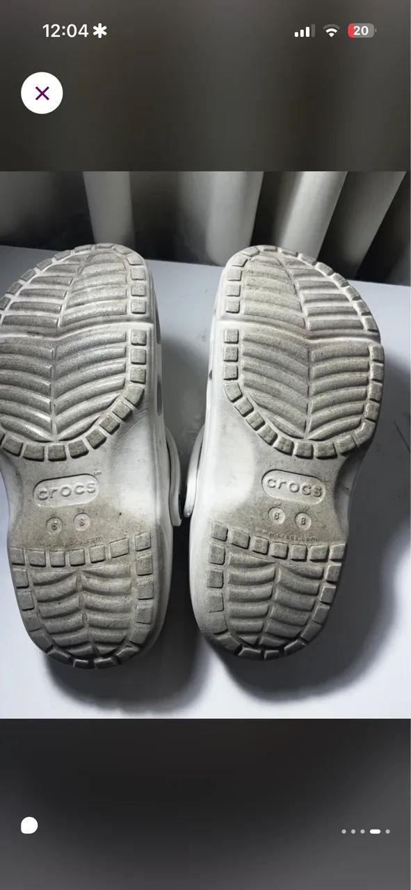 Crocs confort branca 38 - Foto 4