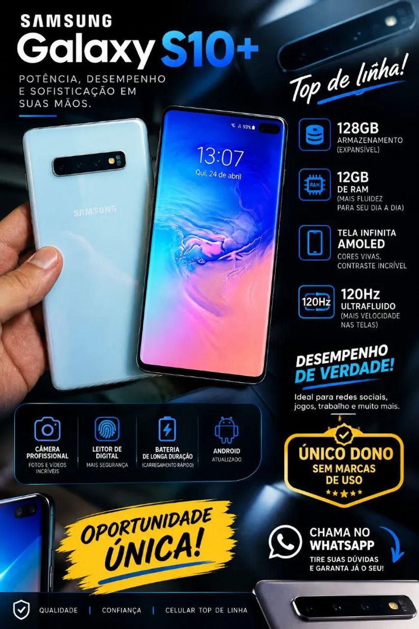 S10 Plus top de linha. Vendo ou troco - Foto 3