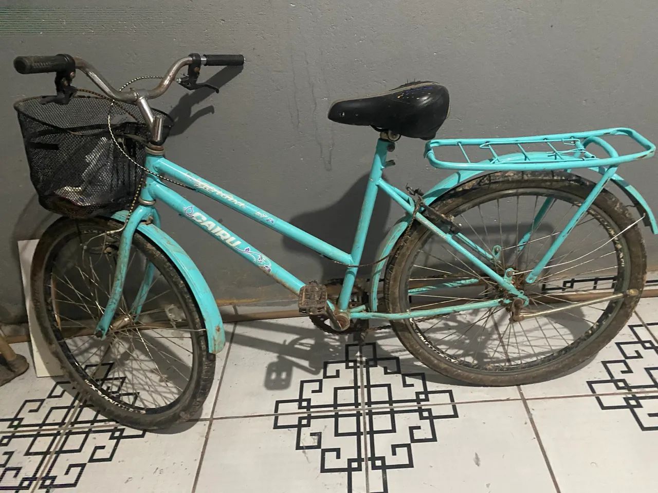 Bicicleta azul marinho 