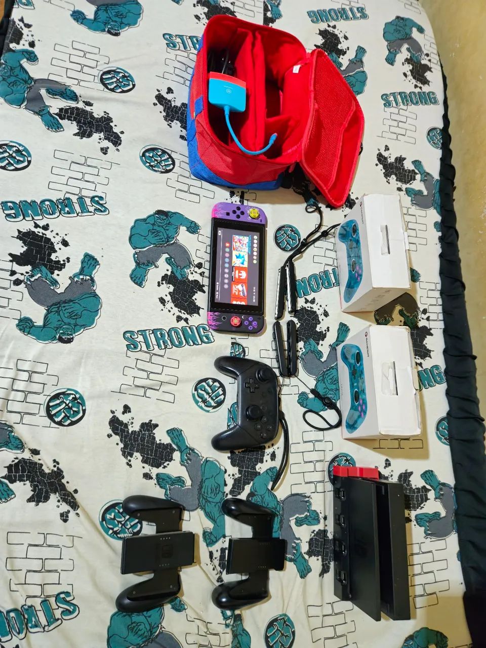 Nintendo Switch 3 controles Joycon e acessórios  - Foto 2