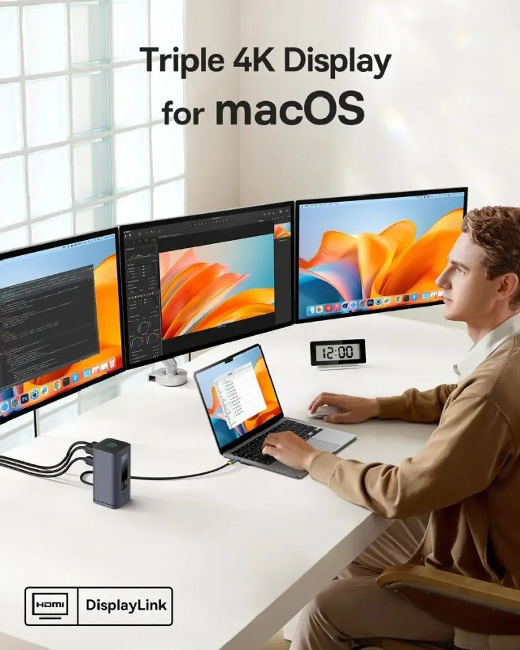 Baseus Spacemate Docking Station 11 Em 1 Triple 4k Mac - Foto 4