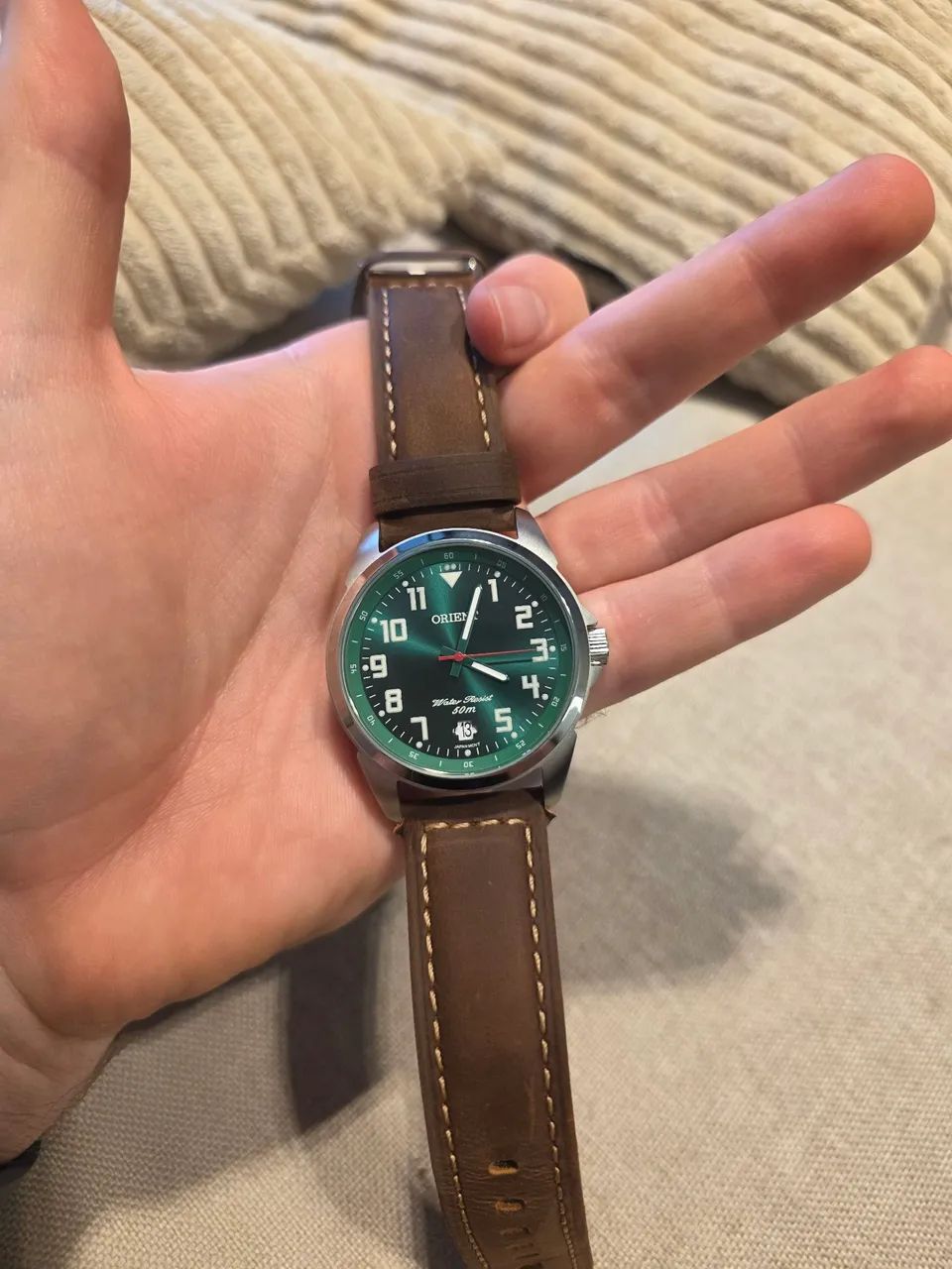 Relógio Orient Pulseira de carmuça