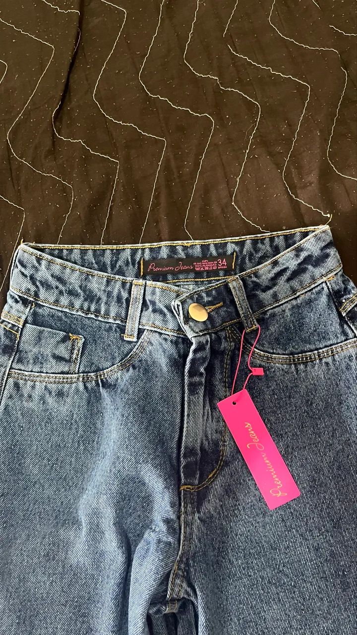 Calça Wide Leg Marmorizada Premium-tam 34 (nunca usada) - Foto 2