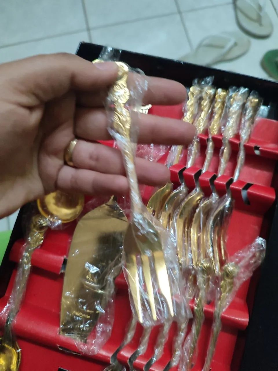 Talheres dourado  - Foto 2