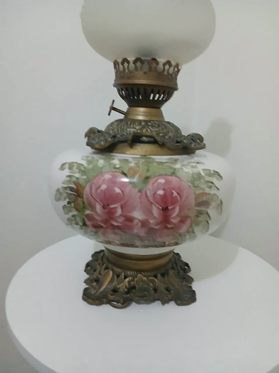 Abajur pata choca de porcelana e bronze  - Foto 2