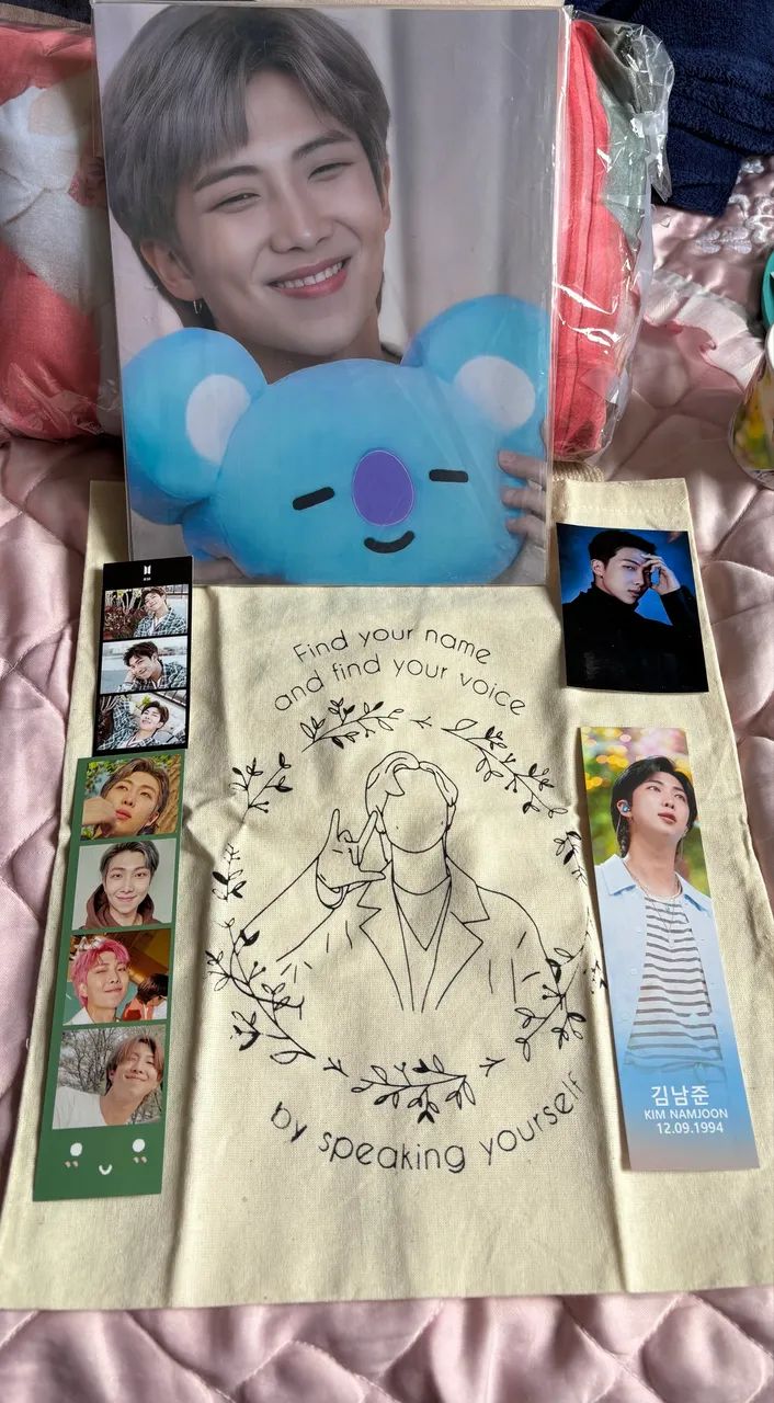 kit completo do Namjoon + itens grandes (ecobag e almofada) - Foto 4