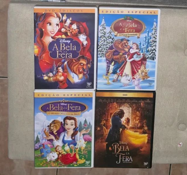 DVDs A Bela e A Fera, Natal Encantado, Mundo Mágico e Live Action - Foto 2