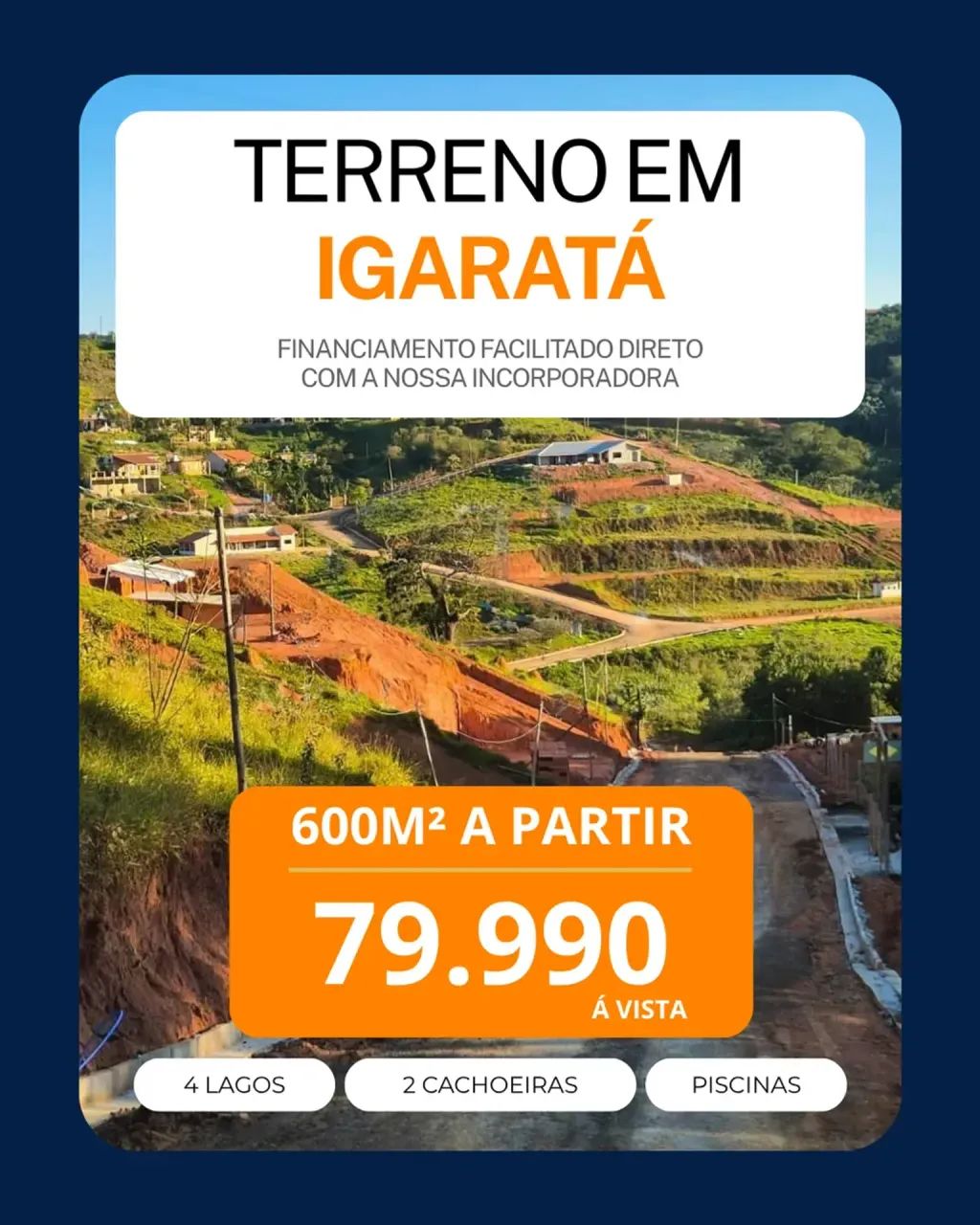TERRENOS EM IGARATÁ: 600M² A PARTIR DE R$ 20 MIL