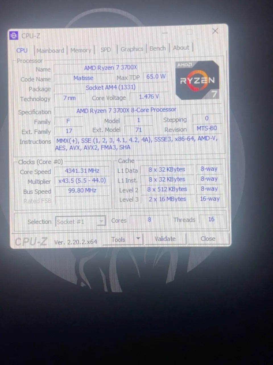 Processador AMD Ryzen 7 3700x - Foto 2
