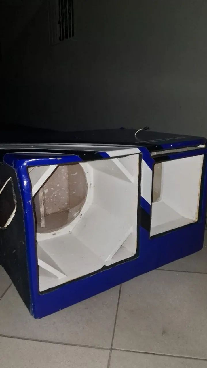 Caixa para grave de 15 e médio de 12 com led - Foto 3