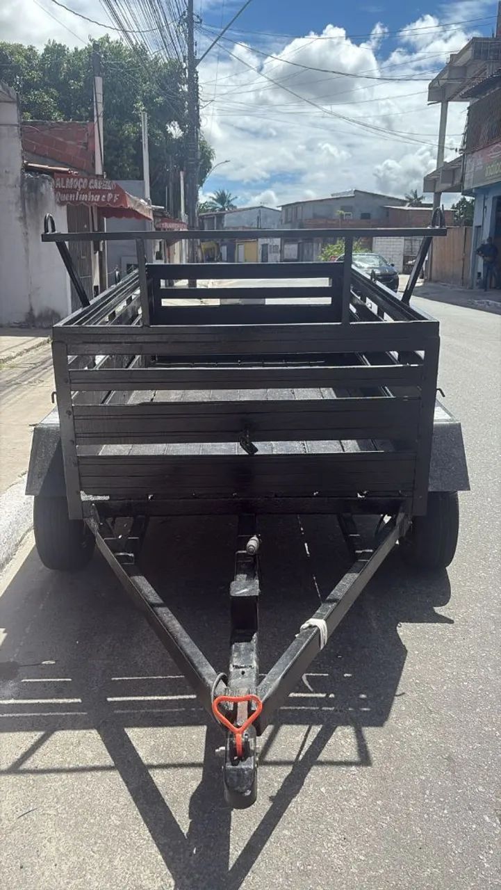 Carretinha 2 eixos Emplacada  - Foto 4