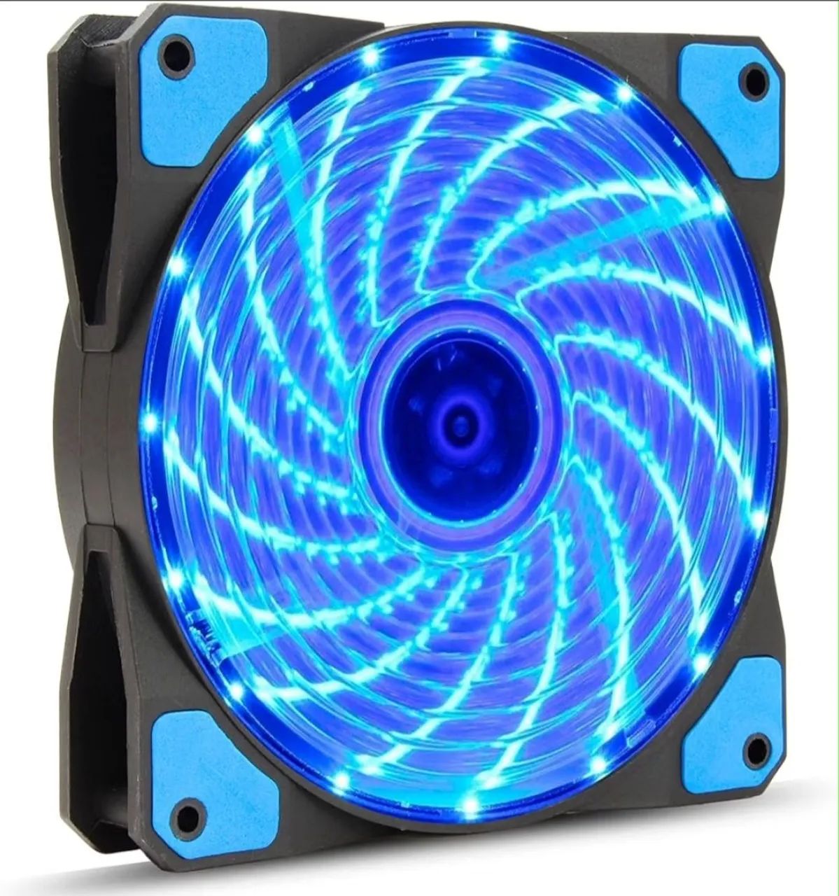 Kit 4 Fans Led Azul 120mm - Foto 3