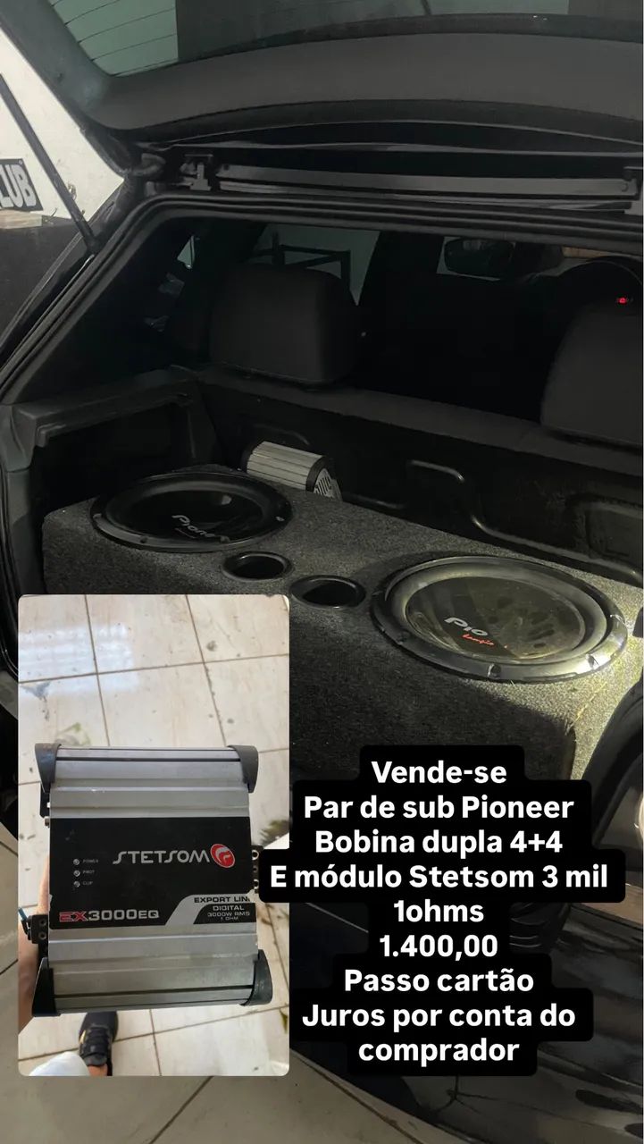 Vendo sub Pioneer e módulo 