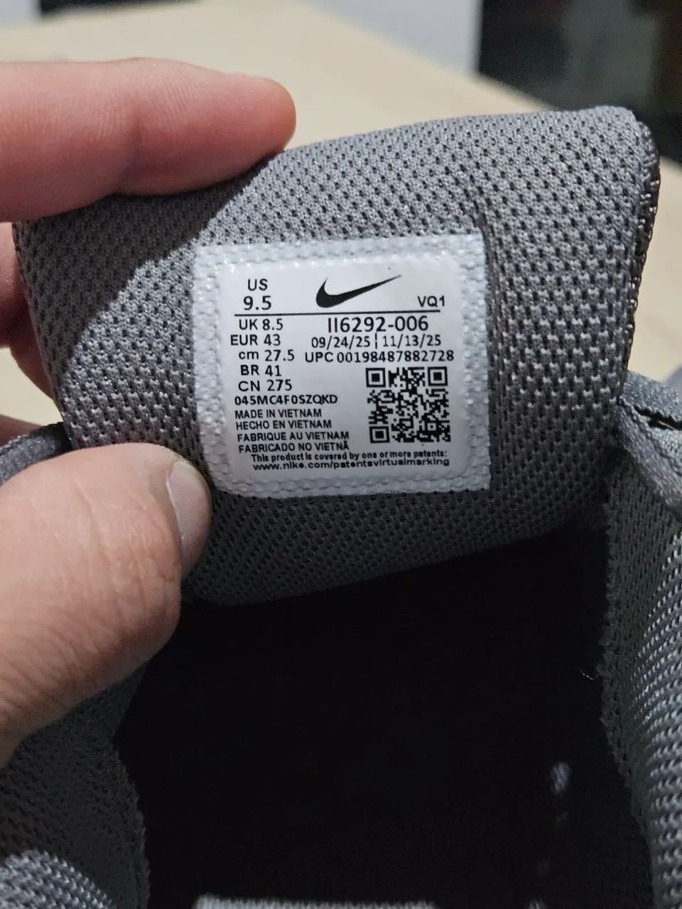 Nike v5 runner cinza tamanho 41 - Foto 4