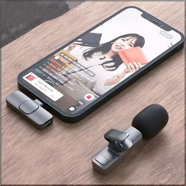 Microfone sem fio K9 para iPhone com conector Lightning Ultimas unidades - Foto 2