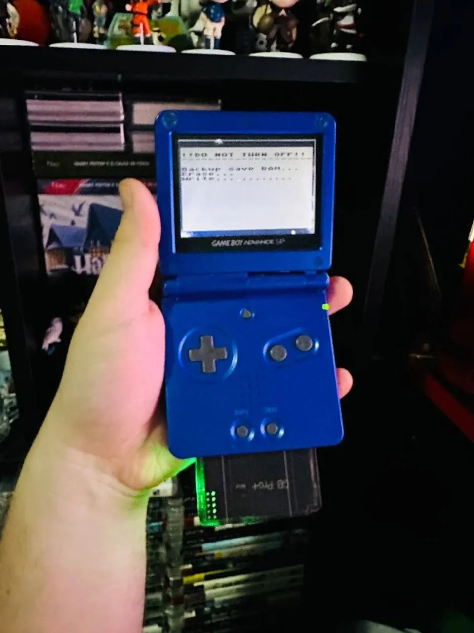 videogame portatil gameboy advanced sp azul + cartucho everdrive com jogos - faço envios - Foto 4