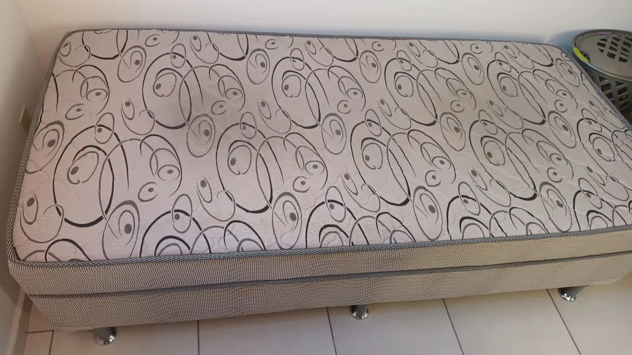 Cama box de solteiro Ortobom