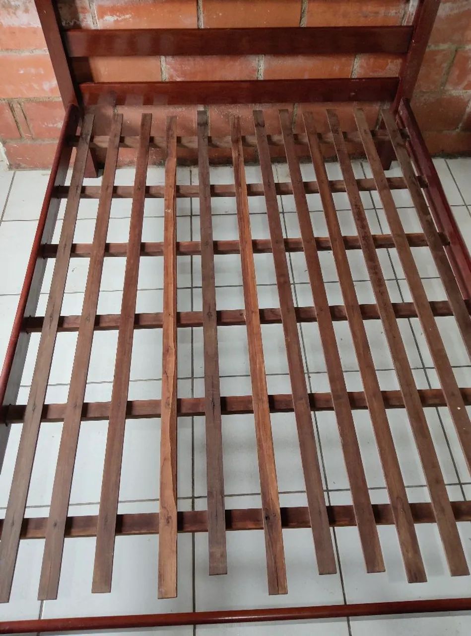 Cama casal madeira com extrado - Foto 3