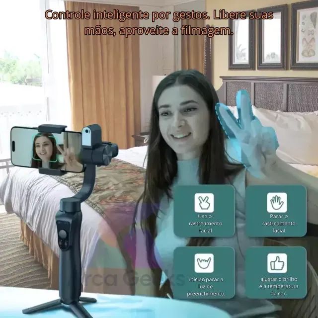 Gimbal Estabilizador Digital Para Celular AGOLD PRO  - Foto 3