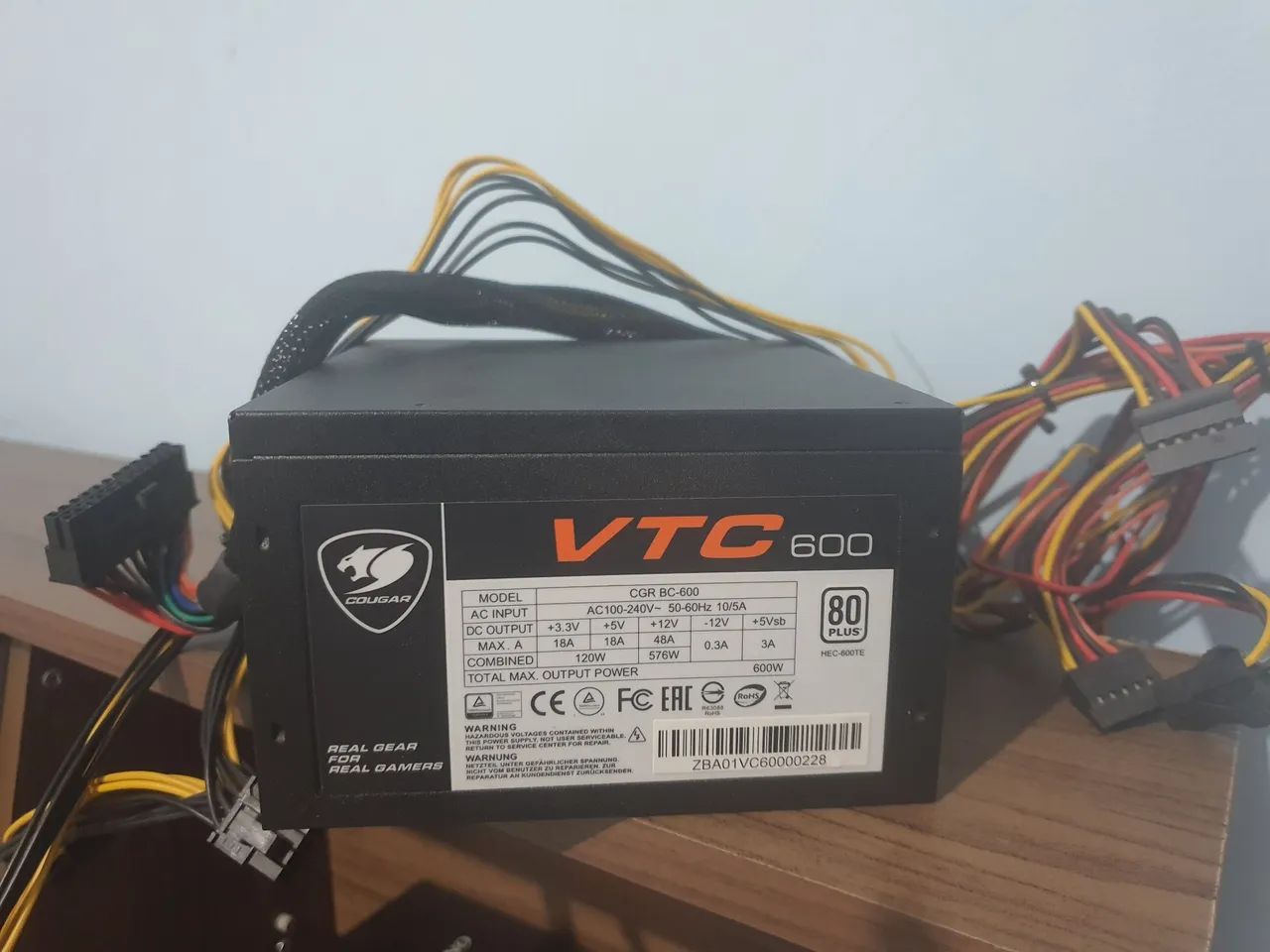 Fonte 600w 80plus  bronze