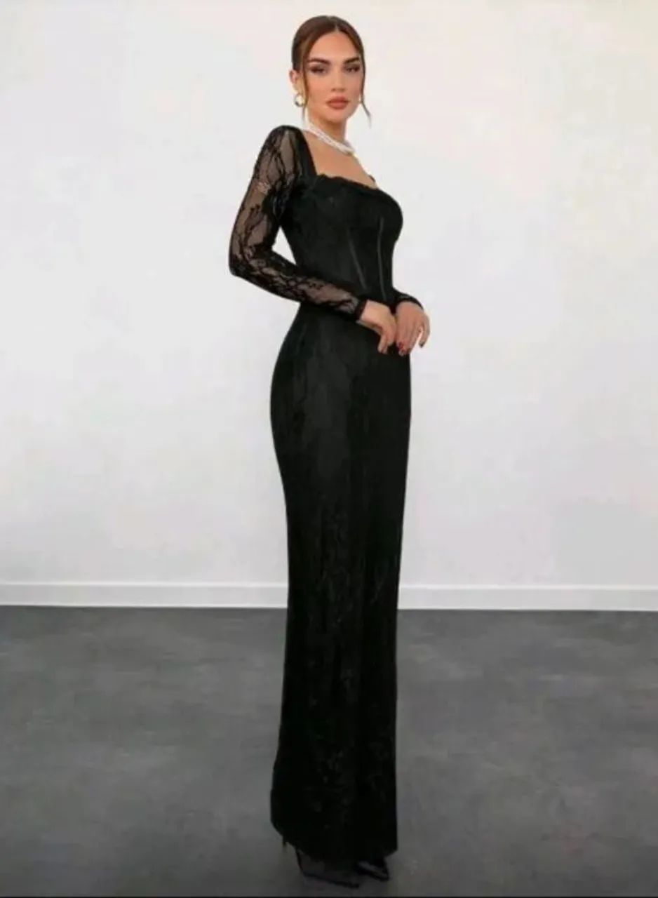 VESTIDO PRETO SEREIA